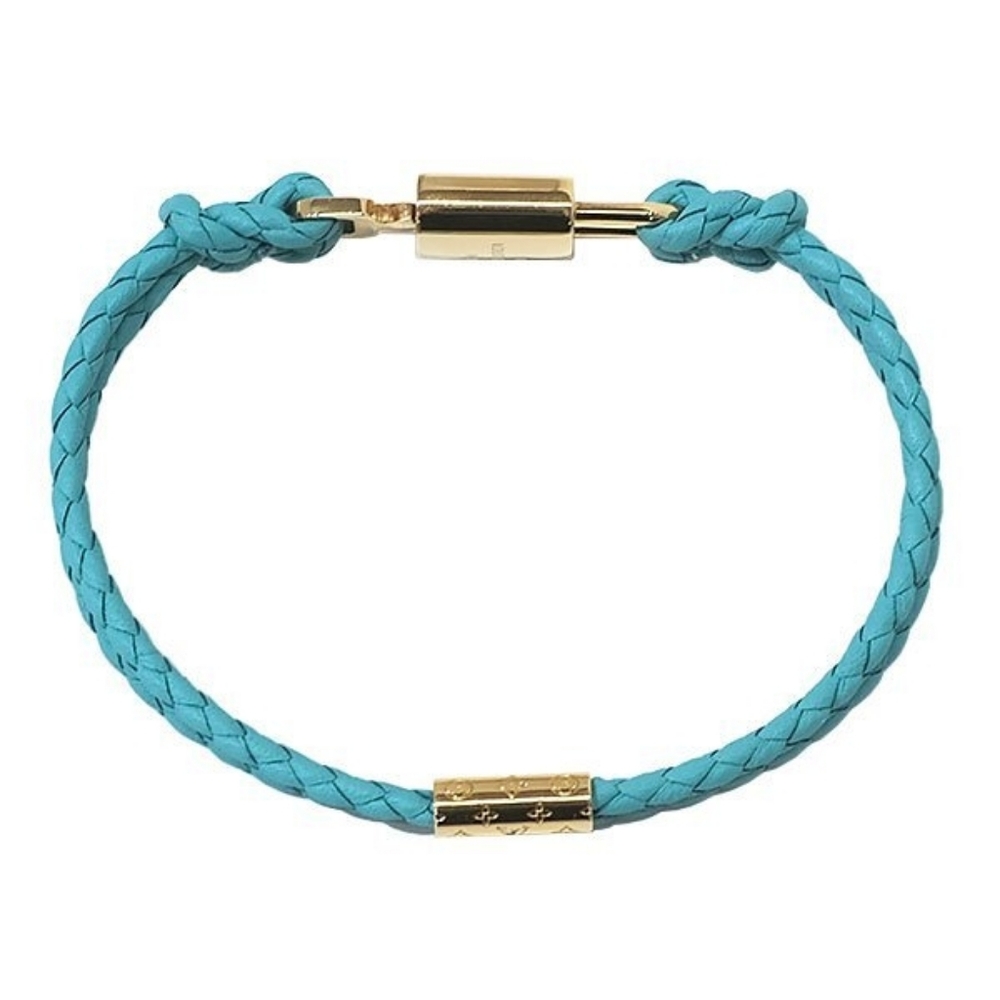 Beautiful Louis Vuitton Lock It Again Leather Bracelet! - Picture 8 of 8